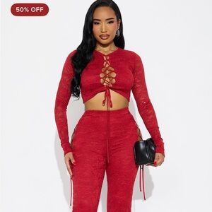 Valentina Lace Pant Set